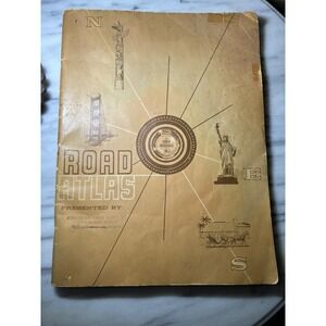 Vintage Tower Insurance Road Atlas Travel Guide Map 1950s